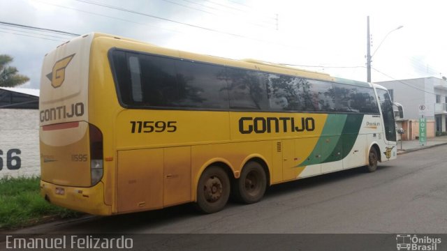 Empresa Gontijo de Transportes 11595 na cidade de Patrocínio, Minas Gerais, Brasil, por Emanuel Vitor  Felizardo. ID da foto: 5016955.