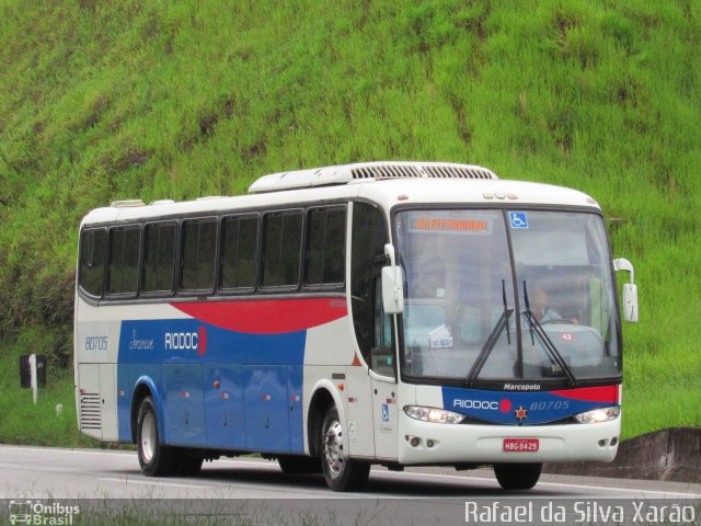 Viação Riodoce 80705 na cidade de Petrópolis, Rio de Janeiro, Brasil, por Rafael da Silva Xarão. ID da foto: 5018304.