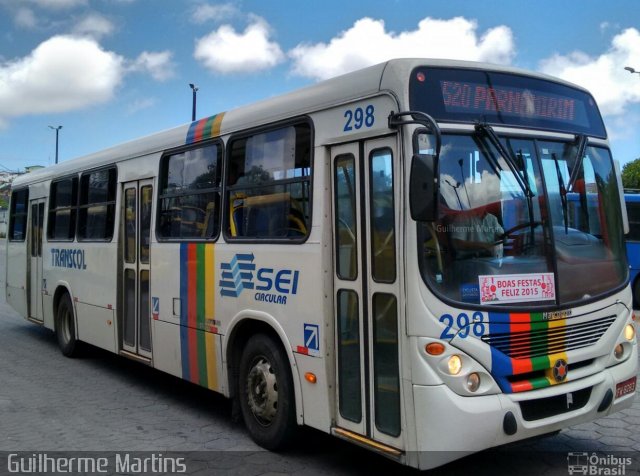 Transcol - Transportes Coletivos Ltda. 298 na cidade de Recife, Pernambuco, Brasil, por Guilherme Martins. Número da foto: #5017031.