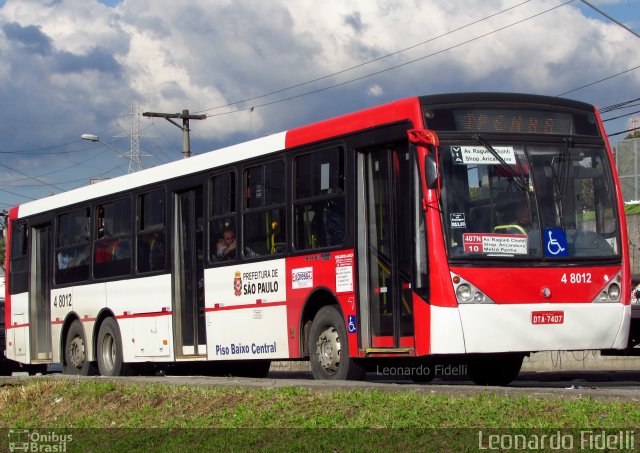 Express Transportes Urbanos Ltda 4 8012 na cidade de São Paulo, São Paulo, Brasil, por Leonardo Fidelli. Número da foto: #4957751.
