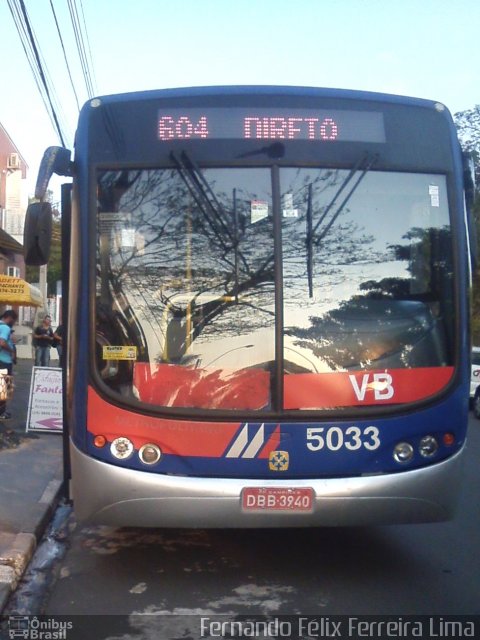 VB Transportes e Turismo 5033 na cidade de Paulínia, São Paulo, Brasil, por Fernando Félix Ferreira Lima. ID da foto: 4956358.