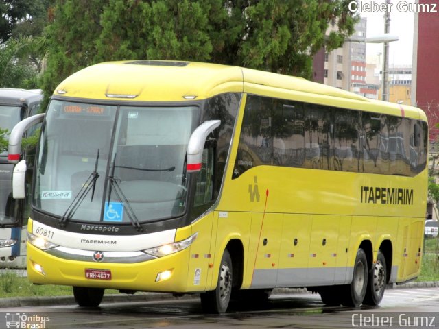 Viação Itapemirim 60811 na cidade de Curitiba, Paraná, Brasil, por Cleber Gumz. ID da foto: 4959884.