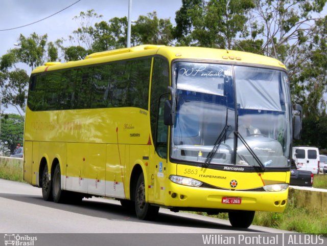 Viação Itapemirim 5863 na cidade de Caruaru, Pernambuco, Brasil, por Willian Pontual. Número da foto: #4958506.
