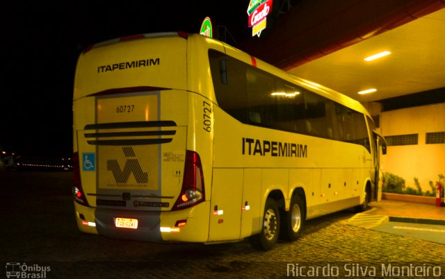 Viação Itapemirim 60727 na cidade de Registro, São Paulo, Brasil, por Ricardo Silva Monteiro. Número da foto: #4961768.