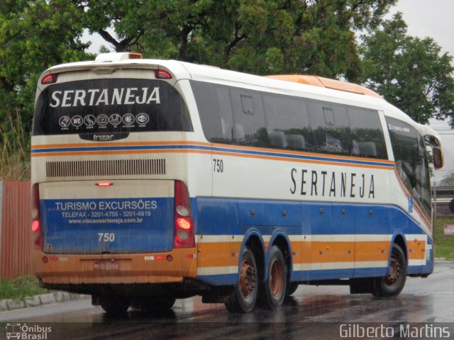 Viação Sertaneja 750 na cidade de Brasília, Distrito Federal, Brasil, por Gilberto Martins. Número da foto: #4961974.