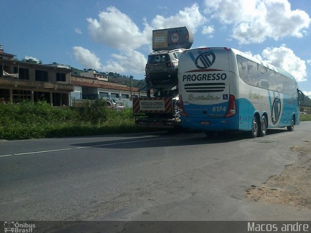 Auto Viação Progresso 6174 na cidade de Vitória de Santo Antão, Pernambuco, Brasil, por Matheus  Nascimento. Número da foto: #4960417.