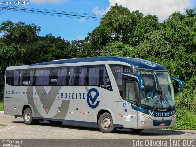 Viação Cruzeiro 6201 na cidade de Recife, Pernambuco, Brasil, por Eric Oliveira. ID da foto: 4964413.