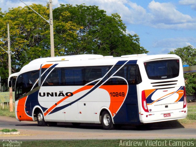 Expresso União 10249 na cidade de Pirapora, Minas Gerais, Brasil, por Andrew Campos. Número da foto: #4963973.