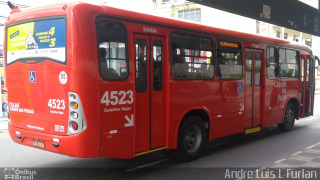 Empresa de Transporte Coletivo Itajaí 4523 na cidade de Itajaí, Santa Catarina, Brasil, por André Luis L Furlan. Número da foto: #4962972.
