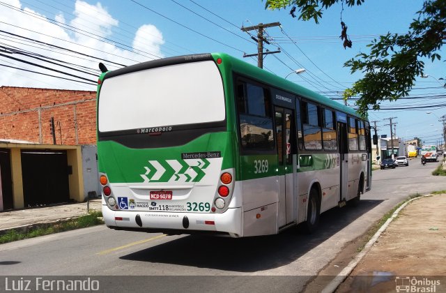 Auto Viação Veleiro 3269 na cidade de Maceió, Alagoas, Brasil, por Luiz Fernando. ID da foto: 4963468.