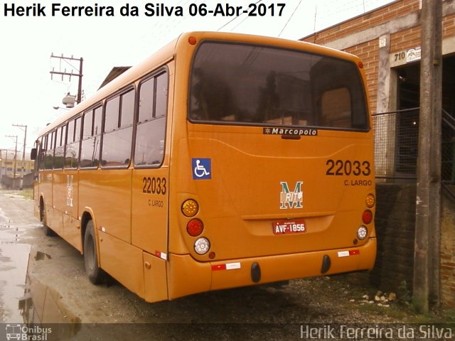 Empresa de Ônibus Campo Largo 22033 na cidade de Campo Largo, Paraná, Brasil, por Herik Ferreira da Silva. Número da foto: #4962894.