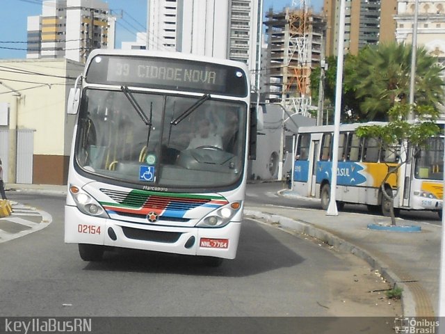 Auto Ônibus Santa Maria Transporte e Turismo 02154 na cidade de Natal, Rio Grande do Norte, Brasil, por Keylla Pinto. Número da foto: #4965348.