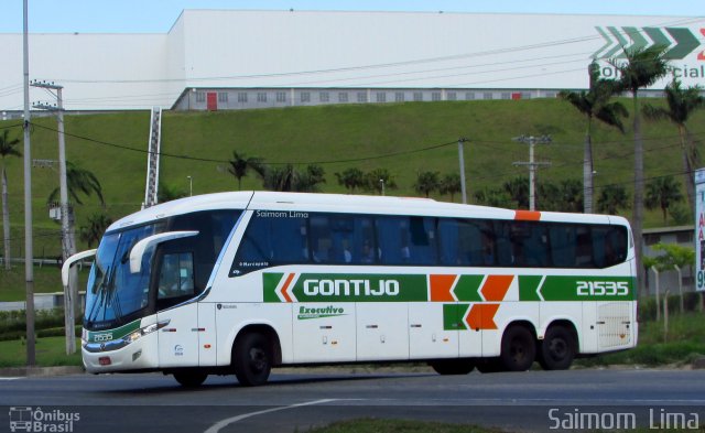 Empresa Gontijo de Transportes 21535 na cidade de Viana, Espírito Santo, Brasil, por Saimom  Lima. Número da foto: #4965945.