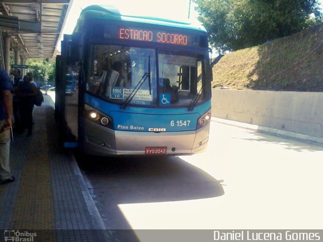 Viação Cidade Dutra 6 1547 na cidade de São Paulo, São Paulo, Brasil, por Daniel Lucena Gomes. Número da foto: #4965188.