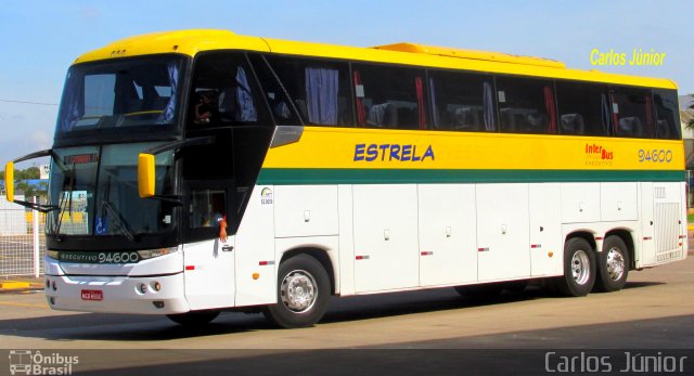 Viação Estrela 94600 na cidade de Goiânia, Goiás, Brasil, por Carlos Júnior. ID da foto: 4966121.