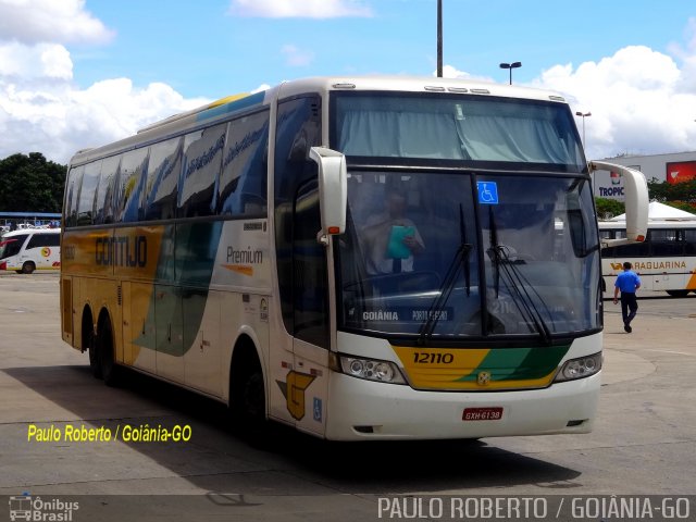 Empresa Gontijo de Transportes 12110 na cidade de Goiânia, Goiás, Brasil, por Paulo Roberto de Morais Amorim. ID da foto: 4966589.