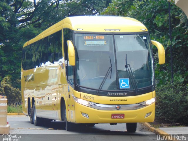 Viação Itapemirim 60075 na cidade de São Paulo, São Paulo, Brasil, por David Reis. Número da foto: #4966501.