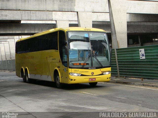 Viação Itapemirim 5863 na cidade de Curitiba, Paraná, Brasil, por Paulobuss  Guaratuba. ID da foto: 4966612.