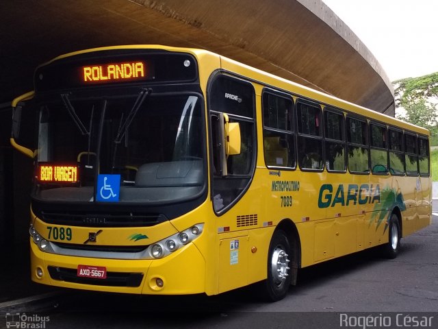 Viação Garcia 7089 na cidade de Londrina, Paraná, Brasil, por Rogério César. Número da foto: #4965370.