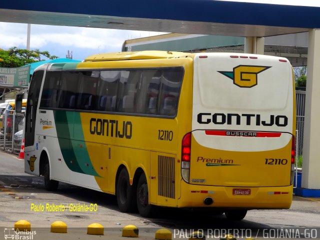 Empresa Gontijo de Transportes 12110 na cidade de Goiânia, Goiás, Brasil, por Paulo Roberto de Morais Amorim. ID da foto: 4966369.