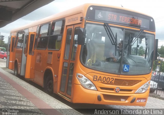Transporte Coletivo Glória BA002 na cidade de Curitiba, Paraná, Brasil, por Anderson Taborda de Lima. Número da foto: #4965690.