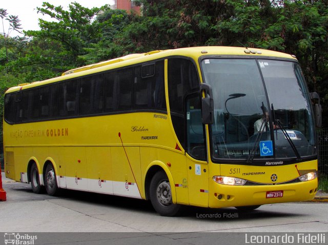 Viação Itapemirim 5511 na cidade de São Paulo, São Paulo, Brasil, por Leonardo Fidelli. ID da foto: 4966929.