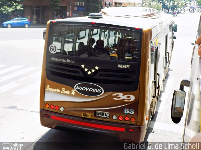 Transportes Santa Fe 53 na cidade de Ciudad Autónoma de Buenos Aires, Argentina, por Gabriel Giacomin de Lima. Número da foto: #4968084.