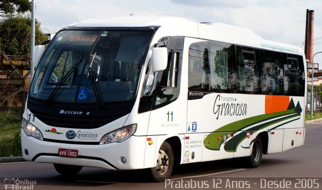 Transportes Graciosa 11 na cidade de Curitiba, Paraná, Brasil, por Cristiano Soares da Silva. ID da foto: 4967304.