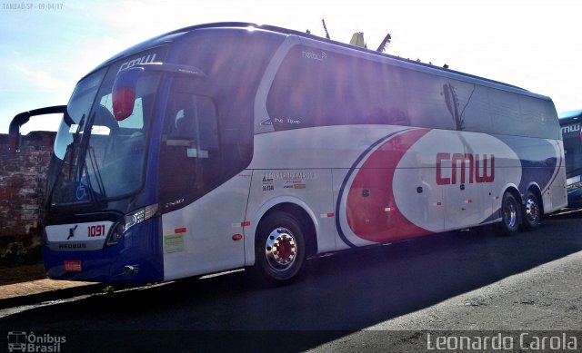 CMW Transportes 1091 na cidade de Tambaú, São Paulo, Brasil, por Leonardo Carola. Número da foto: #4968460.