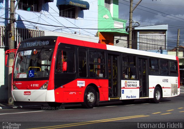 Express Transportes Urbanos Ltda 4 8192 na cidade de São Paulo, São Paulo, Brasil, por Leonardo Fidelli. ID da foto: 4968090.