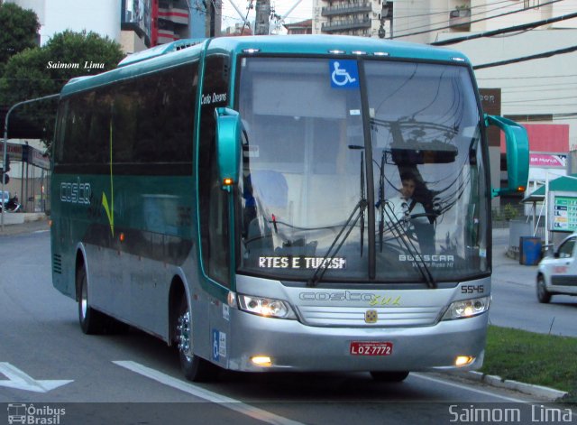 Costa Sul Transportes e Turismo 5545 na cidade de Cachoeiro de Itapemirim, Espírito Santo, Brasil, por Saimom  Lima. ID da foto: 4967753.