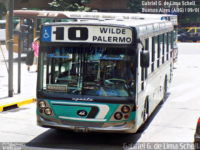 Linea 10 166 na cidade de Ciudad Autónoma de Buenos Aires, Argentina, por Gabriel Giacomin de Lima. ID da foto: 4968082.