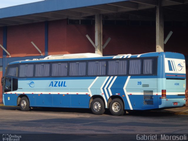 Expresso Azul 213 na cidade de Porto Alegre, Rio Grande do Sul, Brasil, por Gabriel  Morosoli. Número da foto: #5021515.