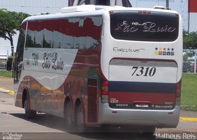 Expresso São Luiz 7310 na cidade de Goiânia, Goiás, Brasil, por Matheus  Reis. Número da foto: #5019980.