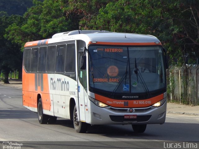Transturismo Rio Minho RJ 166.016 na cidade de Niterói, Rio de Janeiro, Brasil, por Lucas Lima. Número da foto: #5020977.