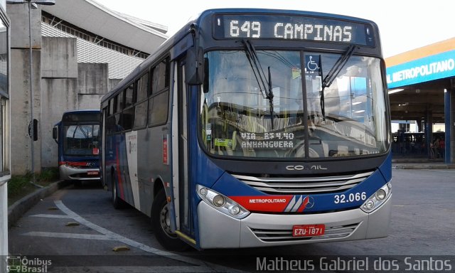 Auto Viação Ouro Verde 32.066 na cidade de Campinas, São Paulo, Brasil, por Matheus Gabriel dos Santos. ID da foto: 5021394.