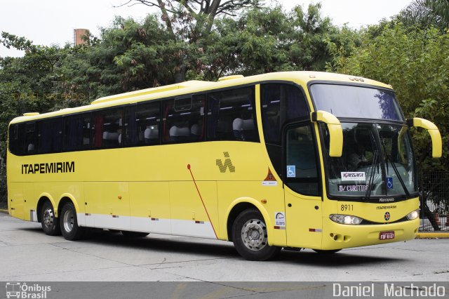 Viação Itapemirim 8911 na cidade de São Paulo, São Paulo, Brasil, por Daniel  Machado. Número da foto: #5020493.