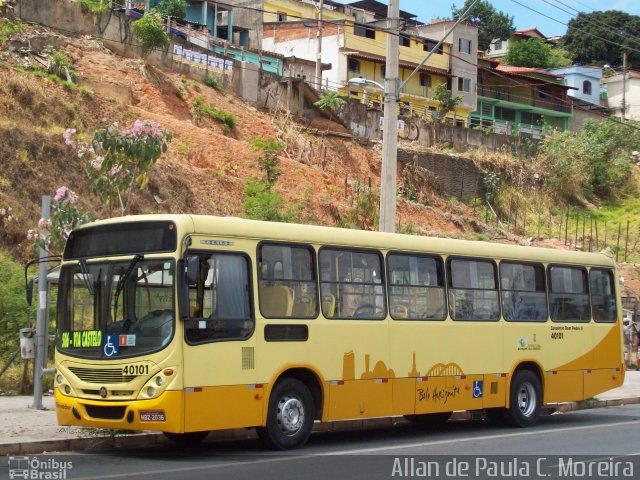 Coletur Coletivos Urbanos 40101 na cidade de Belo Horizonte, Minas Gerais, Brasil, por Allan de Paula  da Cruz Moreira. ID da foto: 5019346.