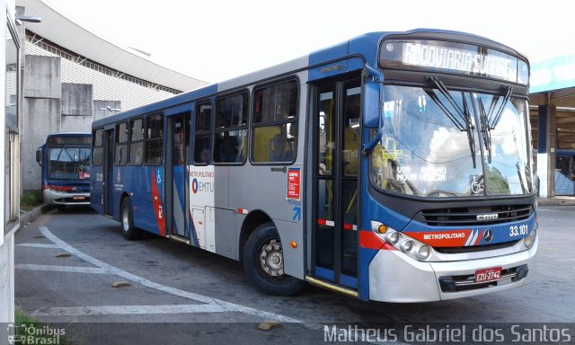 Auto Viação Ouro Verde 33.101 na cidade de Campinas, São Paulo, Brasil, por Matheus Gabriel dos Santos. ID da foto: 5021388.