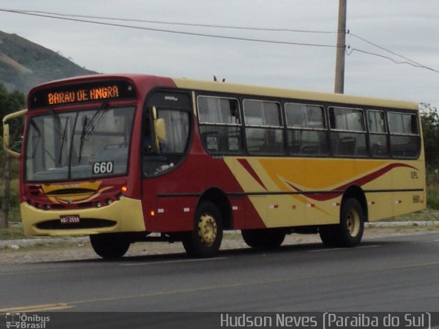 VPL - Viação Paraiba 660 na cidade de Paraíba do Sul, Rio de Janeiro, Brasil, por Hudson Neves. ID da foto: 5019961.