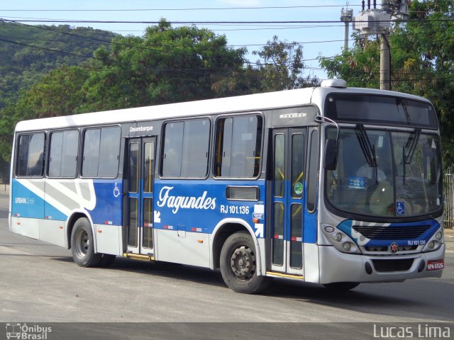 Auto Ônibus Fagundes RJ 101.136 na cidade de Niterói, Rio de Janeiro, Brasil, por Lucas Lima. Número da foto: #5020988.