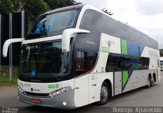 UTIL - União Transporte Interestadual de Luxo 11510 na cidade de Conselheiro Lafaiete, Minas Gerais, Brasil, por Rodrigo  Aparecido. Número da foto: #5019780.