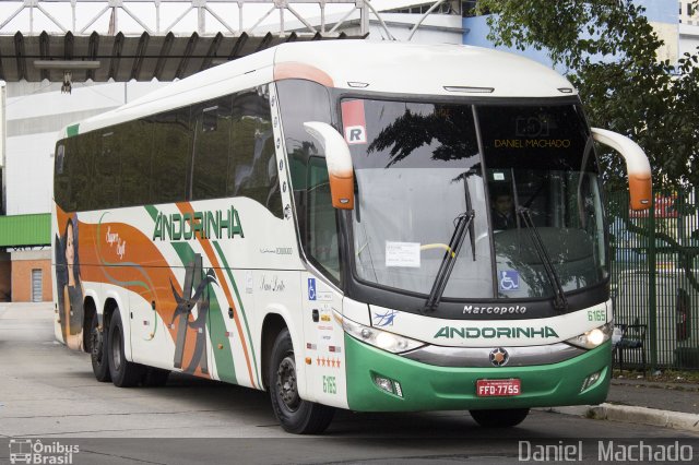 Empresa de Transportes Andorinha 6165 na cidade de São Paulo, São Paulo, Brasil, por Daniel  Machado. Número da foto: #5020308.