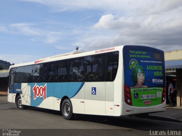 Auto Viação 1001 RJ 108.005 na cidade de Niterói, Rio de Janeiro, Brasil, por Lucas Lima. Número da foto: #5020738.