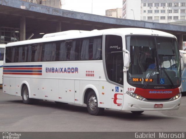 Expresso Embaixador 329 na cidade de Porto Alegre, Rio Grande do Sul, Brasil, por Gabriel  Morosoli. Número da foto: #5020817.