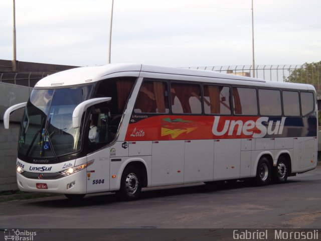 Unesul de Transportes 5504 na cidade de Porto Alegre, Rio Grande do Sul, Brasil, por Gabriel  Morosoli. Número da foto: #5019022.