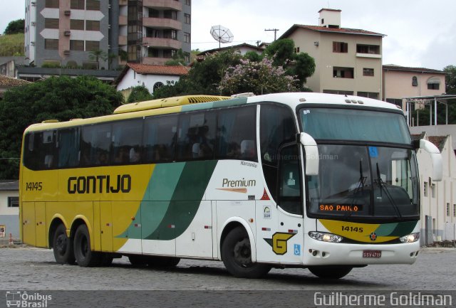 Empresa Gontijo de Transportes 14145 na cidade de Teófilo Otoni, Minas Gerais, Brasil, por Guilherme Goldman. Número da foto: #5018564.