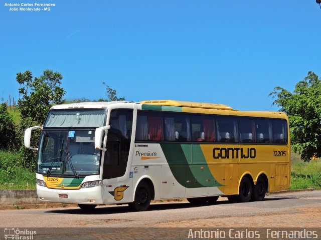 Empresa Gontijo de Transportes 12205 na cidade de João Monlevade, Minas Gerais, Brasil, por Antonio Carlos Fernandes. ID da foto: 5042424.