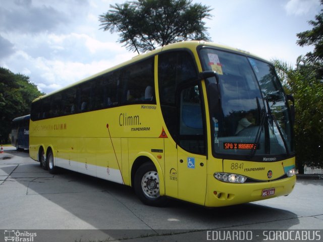 Viação Itapemirim 8841 na cidade de São Paulo, São Paulo, Brasil, por EDUARDO - SOROCABUS. ID da foto: 5043806.