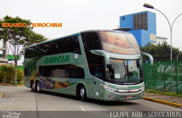 Viação Garcia 7177 na cidade de São Paulo, São Paulo, Brasil, por EDUARDO - SOROCABUS. ID da foto: 5046071.